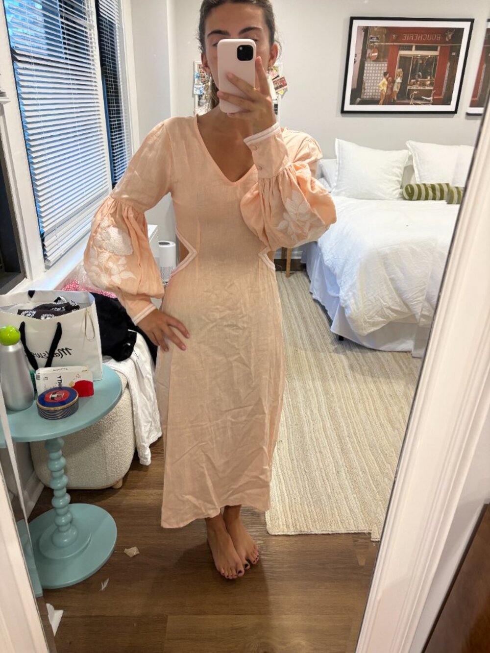 Fanm Mon Long Sleeve Cutout Dress - Picture 2 of 2